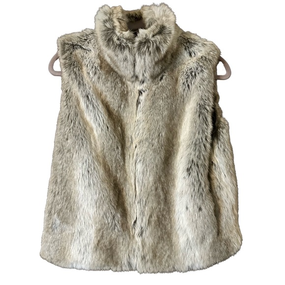 Sequence Jackets & Blazers - Sequence Women’s Faux Fur Vegan Soft Fluffy Cat Colouring Vest Size 8